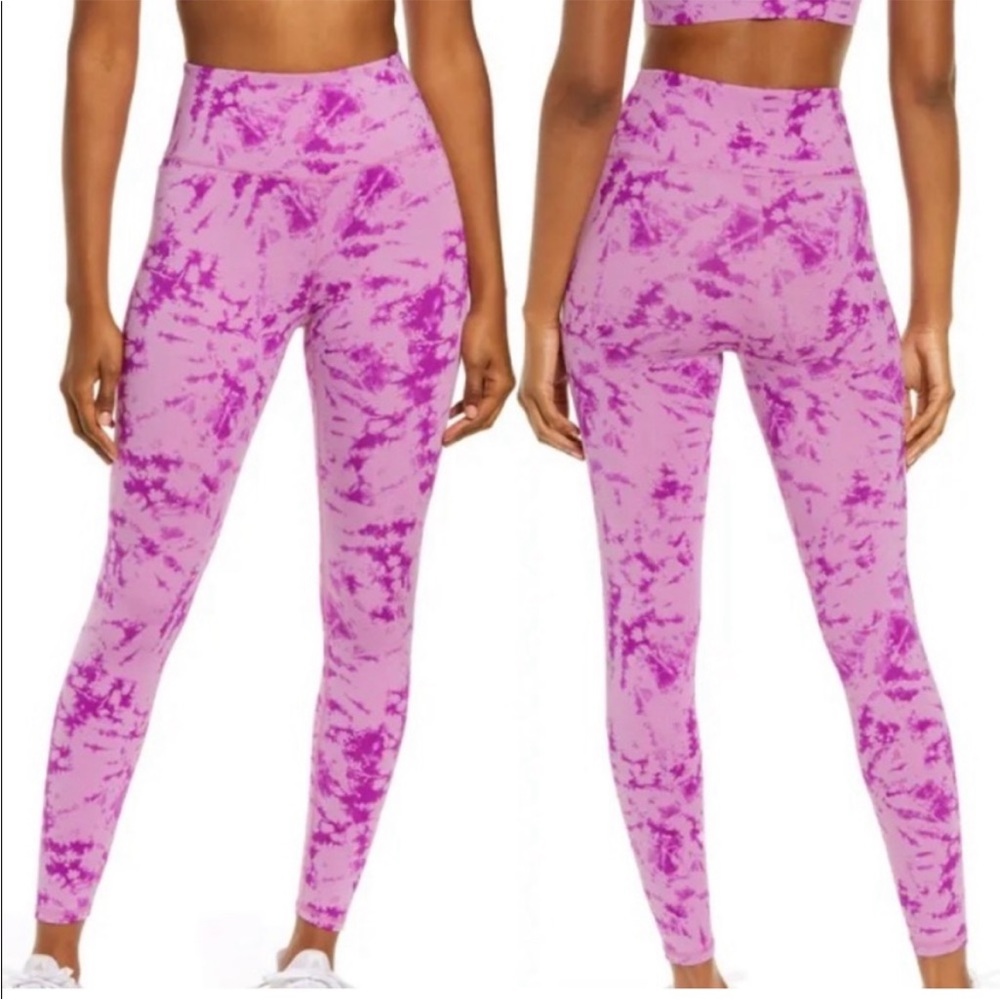 IVL Collective Pink Tie Dye High Waist
Compression Ankle Leggings Yoga Size 10